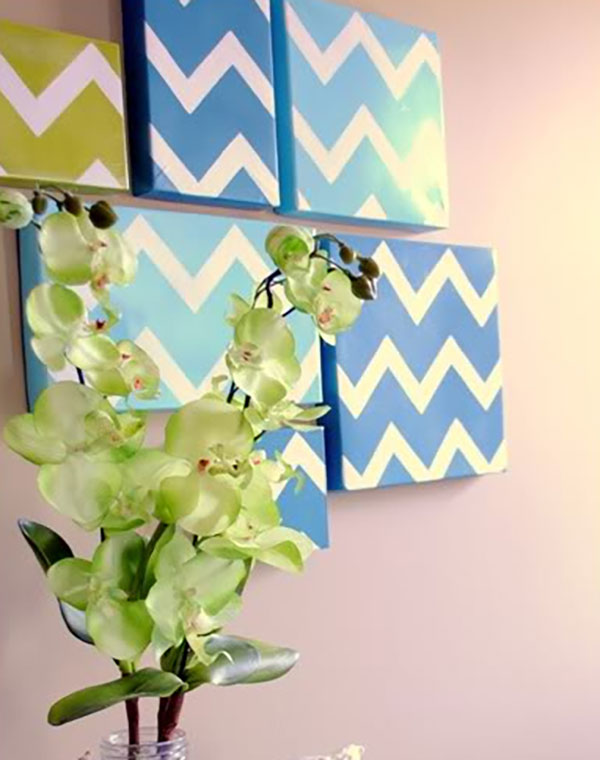 chevron wall art