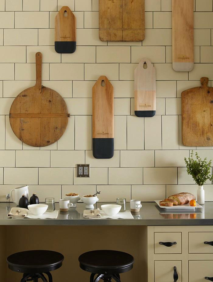 cutting board gallery wall