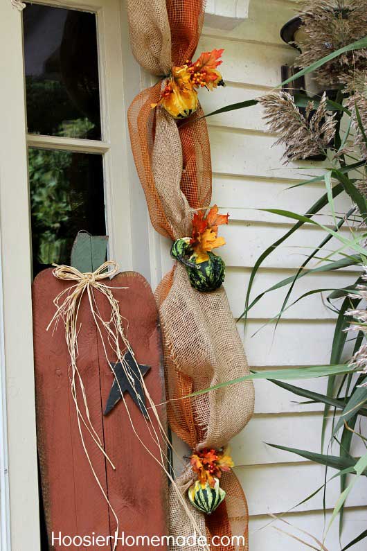 diy deco mesh fall garland