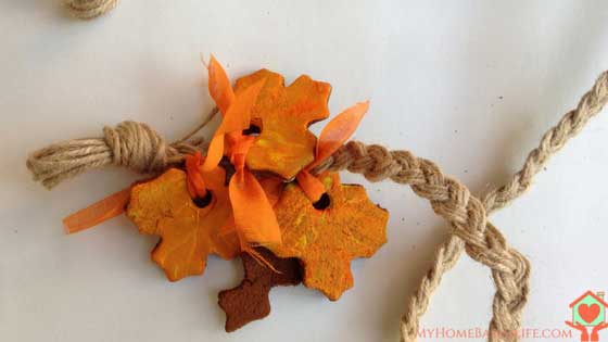 dough leaf garland