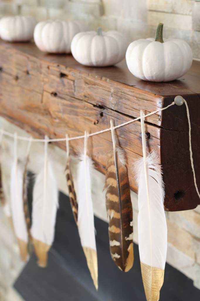 fall feather garland