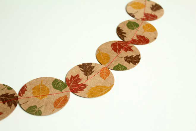 fall paper garland