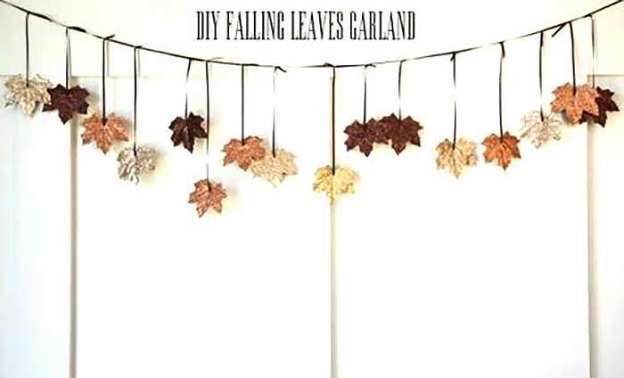 fallen leaves garland