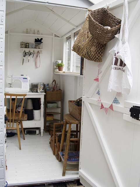 shed interior makeover