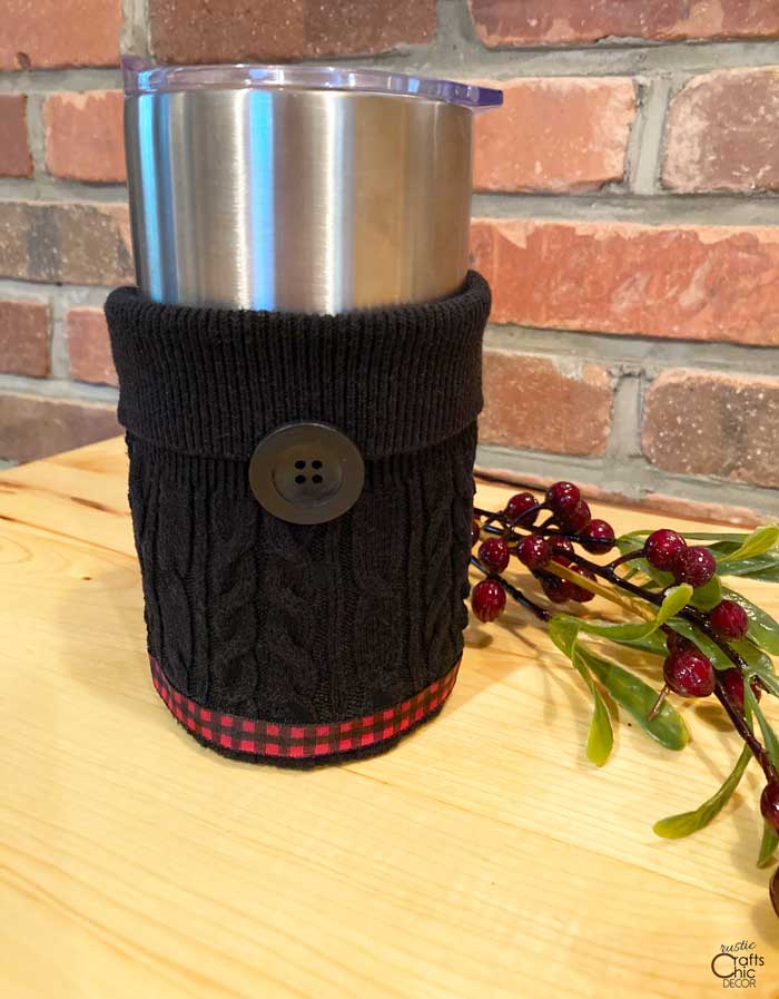 Coffee Cup Cozy, Take Out Cups, Homemade Cloth Cozy Cup Holder