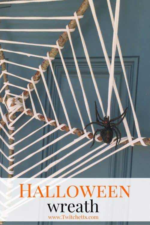 easy diy spider web wreath