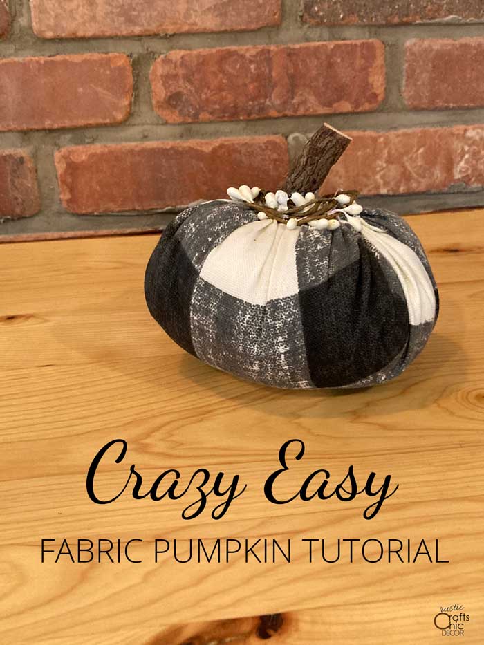 fabric pumpkin tutorial