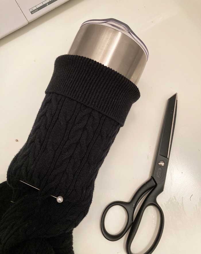 measure sweater for sleeve