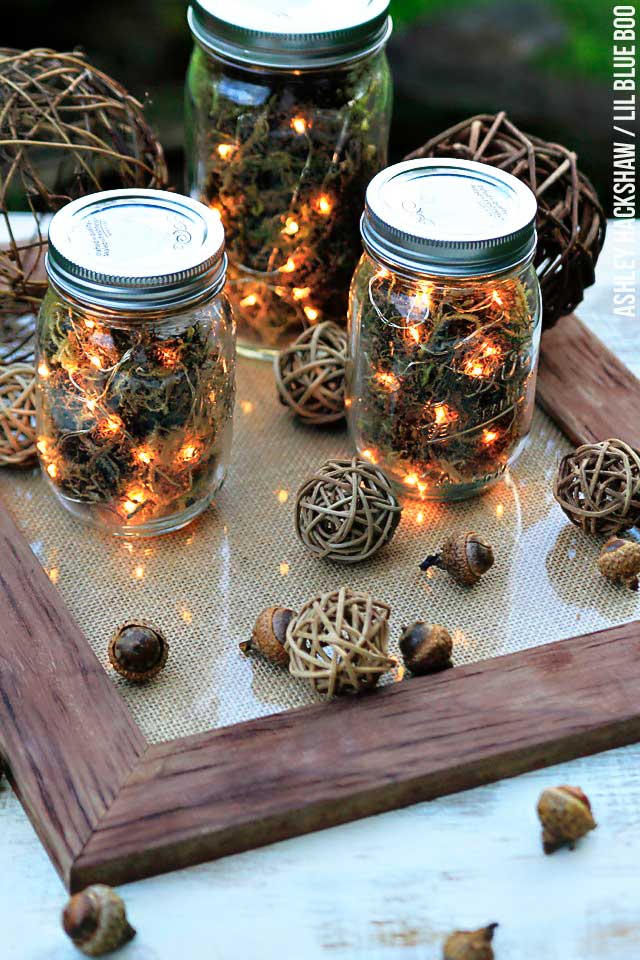 pinecone rustic lanterns