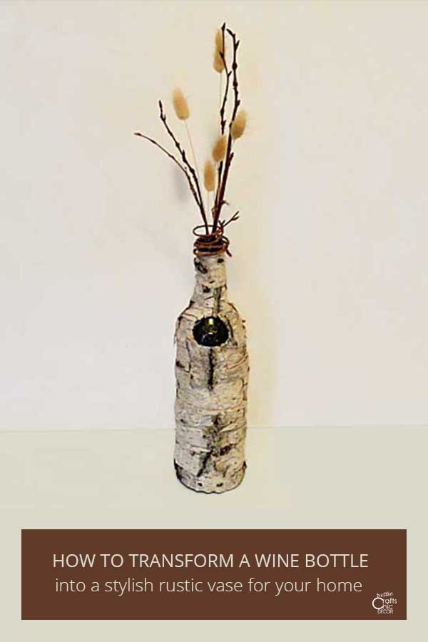 rustic wine bottle craft