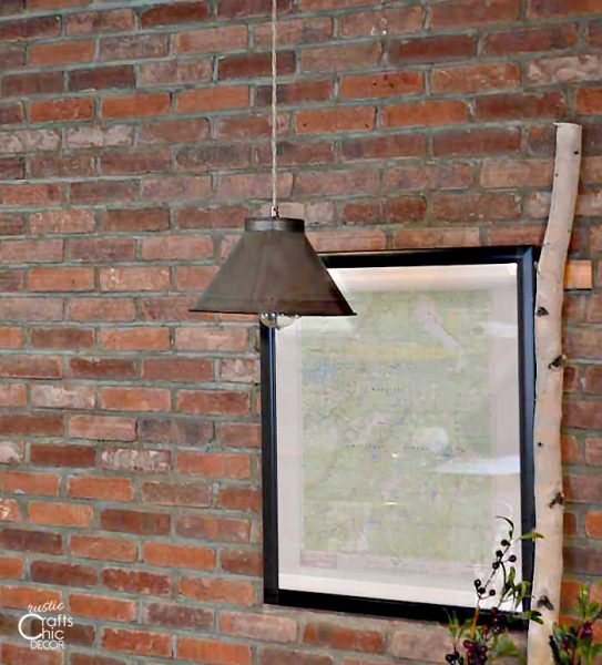 upcycled kitchen sifter pendant light
