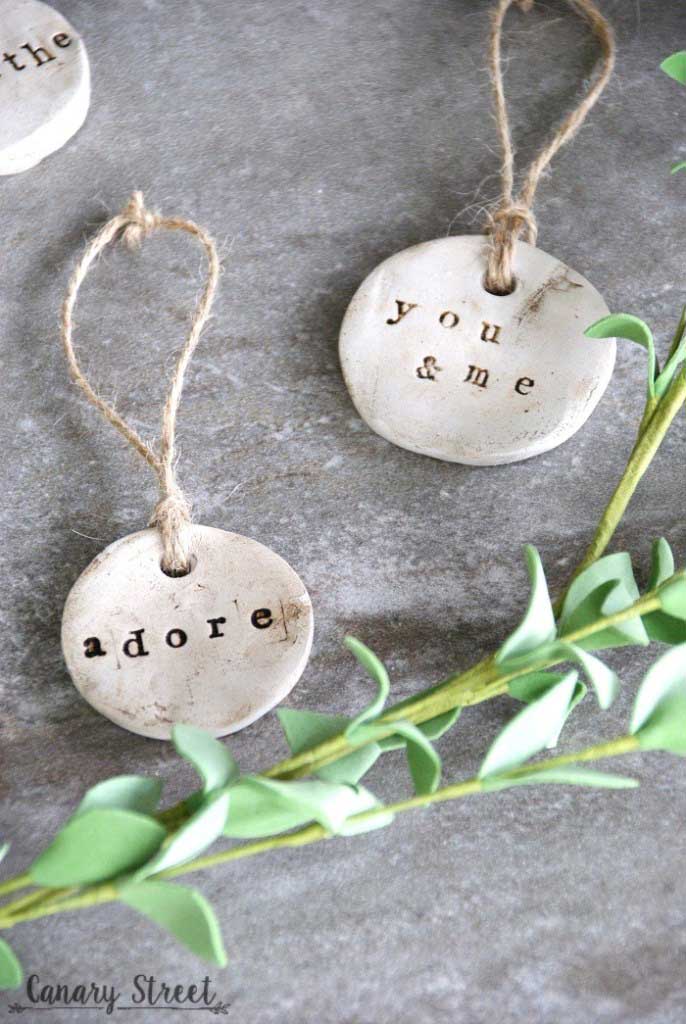 diy clay tags