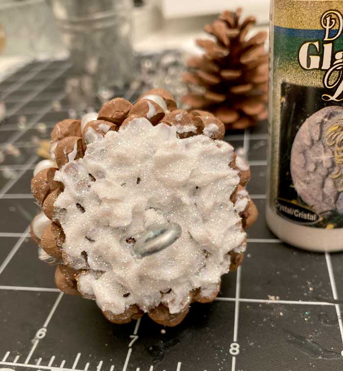 diy pinecone ornament step five