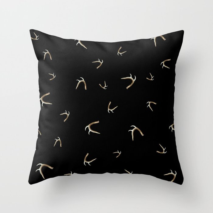 antler throw pillow