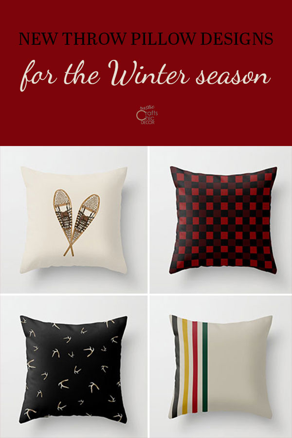 winter throw pillows