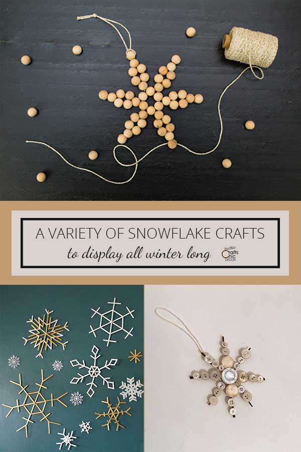Basteln mit Schneeflocken-Ornamenten