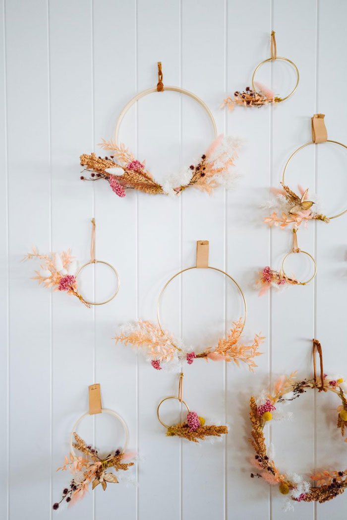 dried flower wreaths