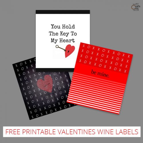 Printable Wine Labels For Valentines Day Rustic Crafts DIY