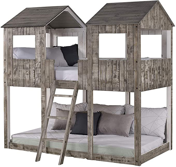 rustic fort style bunks