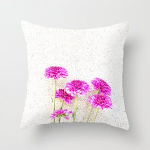 spring flowers throw pillow