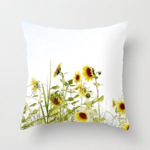 sunflower throw pillow