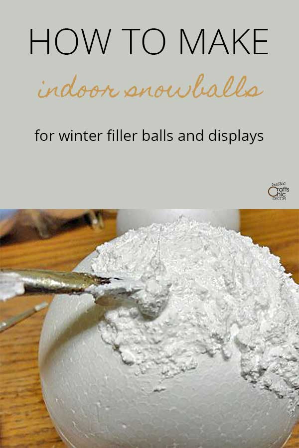 how to make indoor snowballs