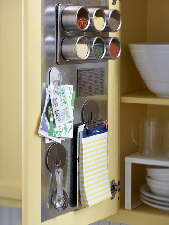 magnet board inside cabinet door