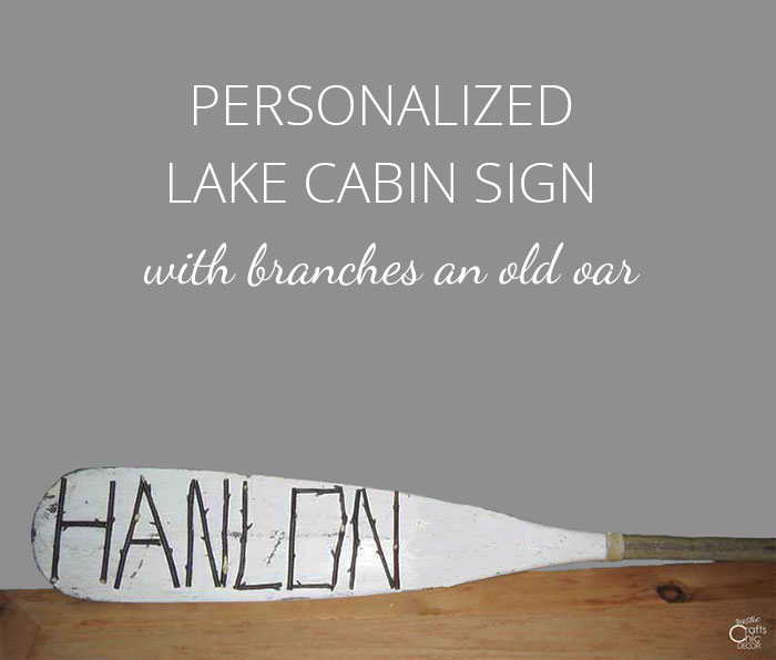 diy cabin sign