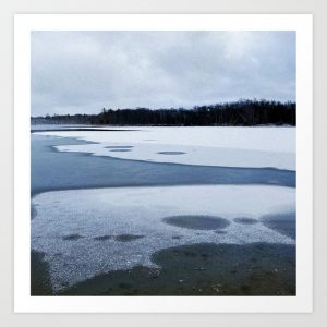 frozen lake art print