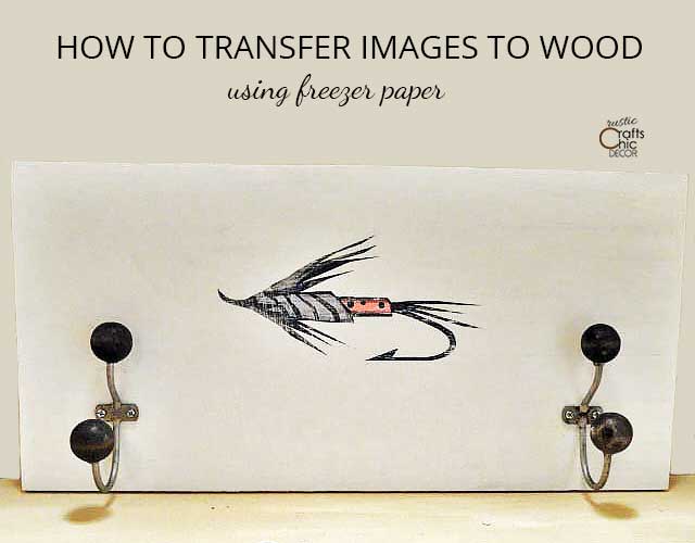 freezer paper transfer on wood 