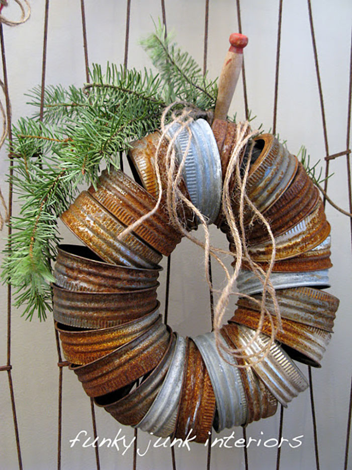 mason jar rim wreath