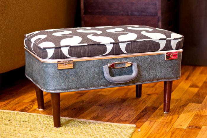 diy suitcase ottoman