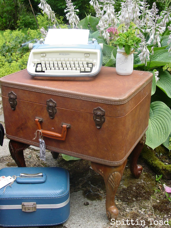 suitcase table