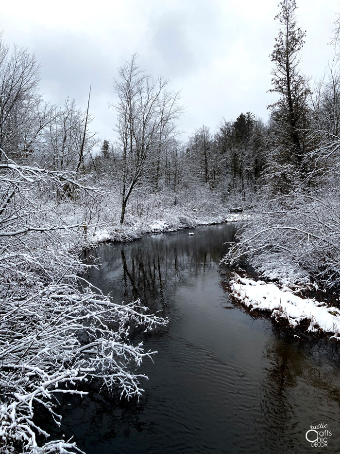 winter winding creek