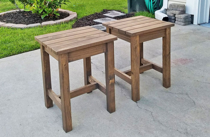 diy outdoor side tables