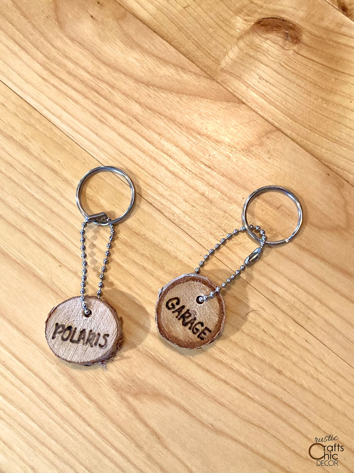 finished diy keychains