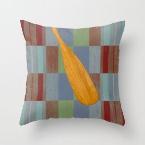 madras paddle throw pillow