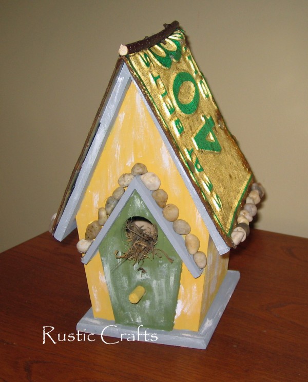 rustic bird house