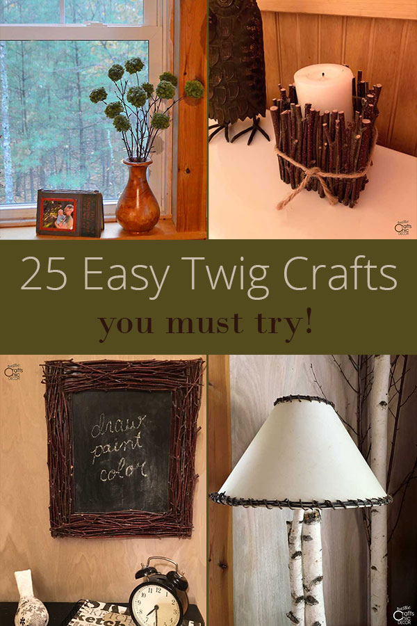 Twig Frame Rustic Home Decor - Easy Peasy Creative Ideas