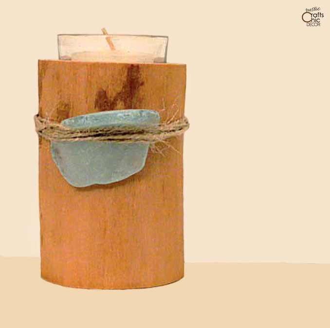 candle holder made from natural materials