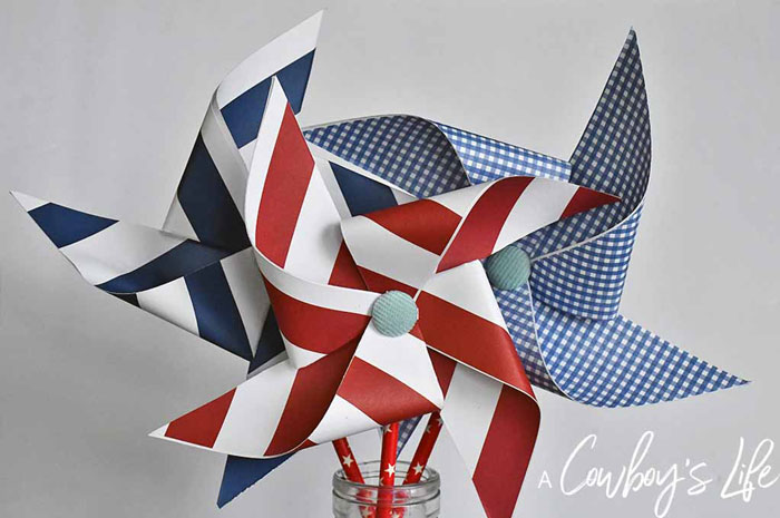 diy patriotic pinwheels