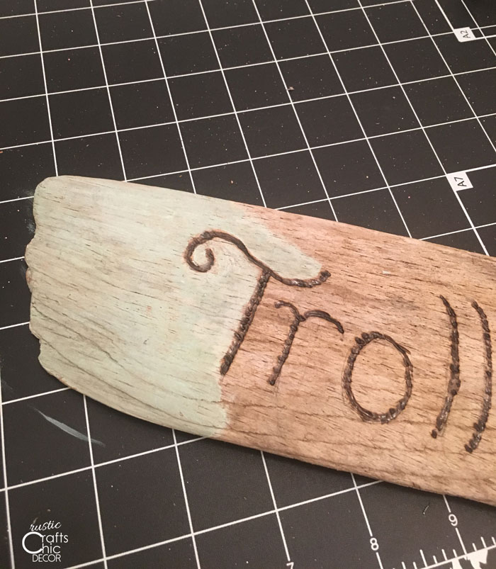 painted diy driftwood sign