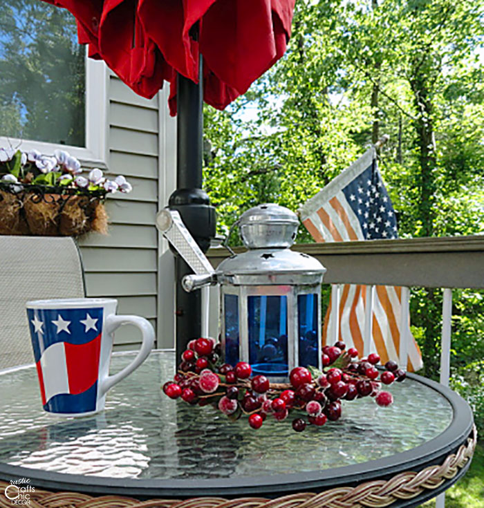 patriotic bistro table