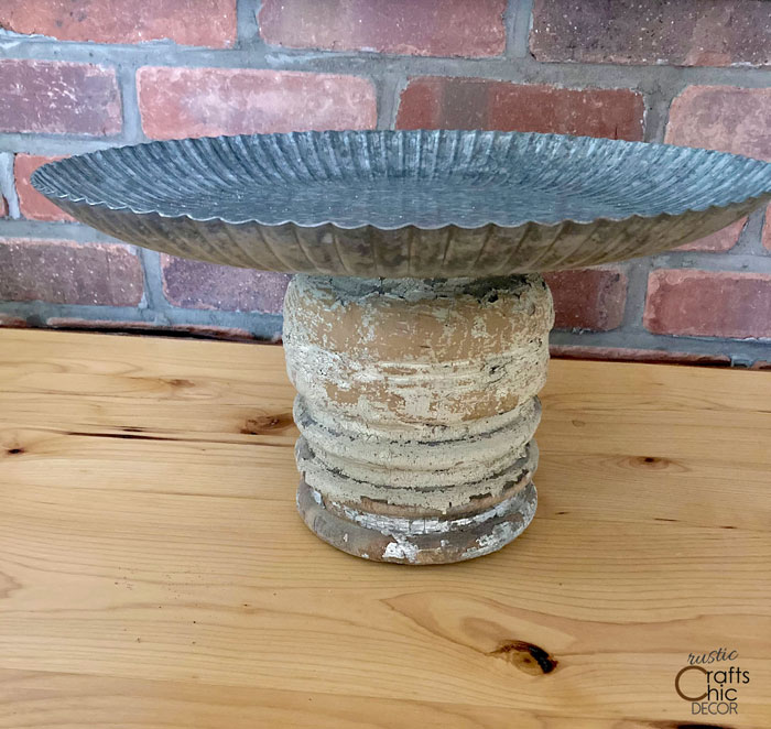 silver tray pedestal