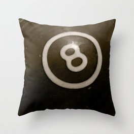 vintage 8 ball pillow