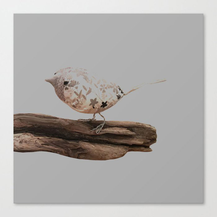 fabric bird canvas