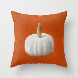 fall white pumpkin pillow