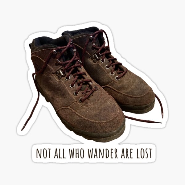 hiking boots sticker