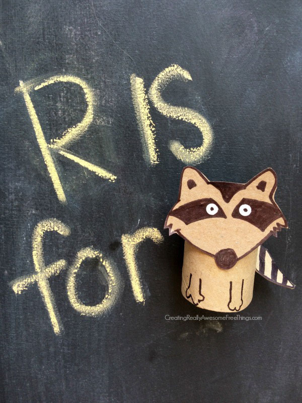 raccoon toilet paper roll craft