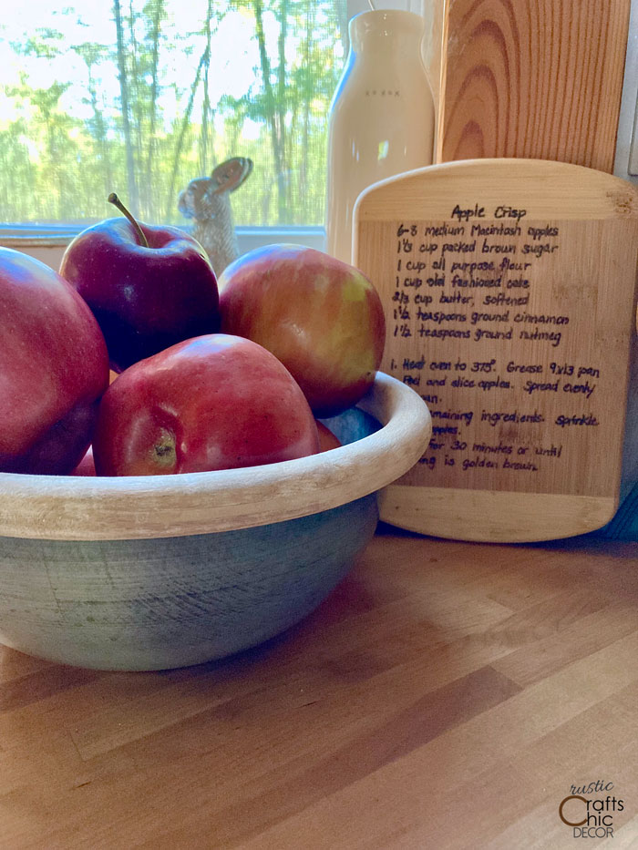 wood burned cutting board recipe